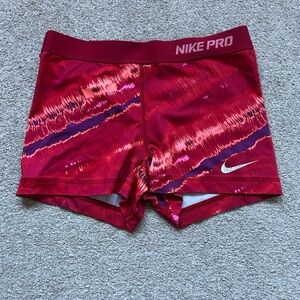 Nike Pro Red Spandex Shorts
